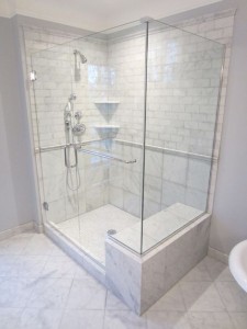 Shower bench install with nothing underneath - Ceramic Tile Advice