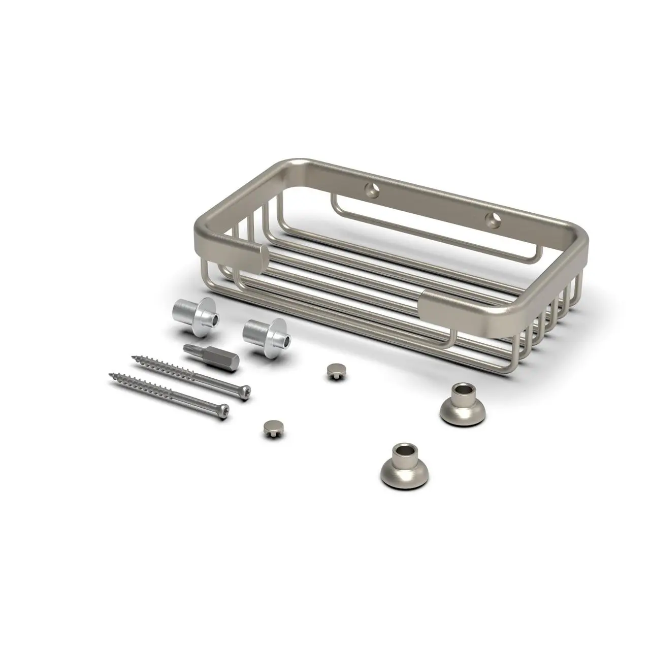 TileWare Promessa™ Series – Rectangular Soap Basket (for Gypsum Wallboard)