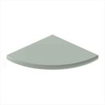 TileWare Boundless Series 9 Inch Dove Grey Corner Shelf