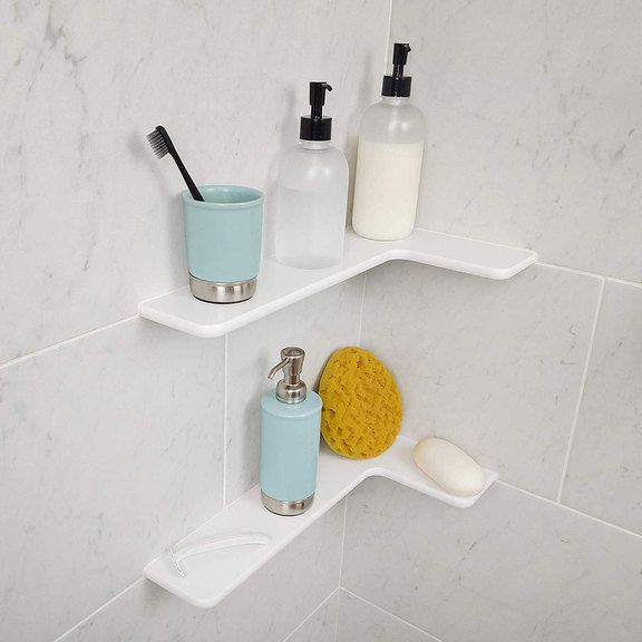 TileWare Boundless™ Series LShaped Corner Shelf Tile Pro Depot