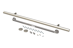 TileWare Victoria™ Series Straight Grab Bar Kit - Contemporary (for Gypsum Wallboard)