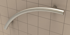 TileWare Victoria™ Series 24" Radius Grab Bar Kit - Contemporary