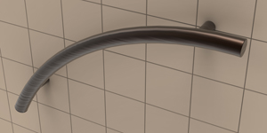 TileWare Victoria™ Series 24" Radius Grab Bar Kit - Contemporary