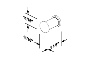 TileWare Promessa™ Series Tee Hook - Contemporary