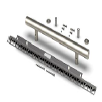 TileWare Victoria™ ADA 18″ Series Straight Grab Bar Kit – Traditional (for Tile Up to 1/2″ Thick)