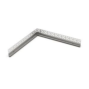PermaTile Series, Pre-Sloped Anchor Flange For 18 Inch Seat, Stainless, Tile 5/32"-1/2", Rough-In Only Kit, Multi-Pack (12 per box)