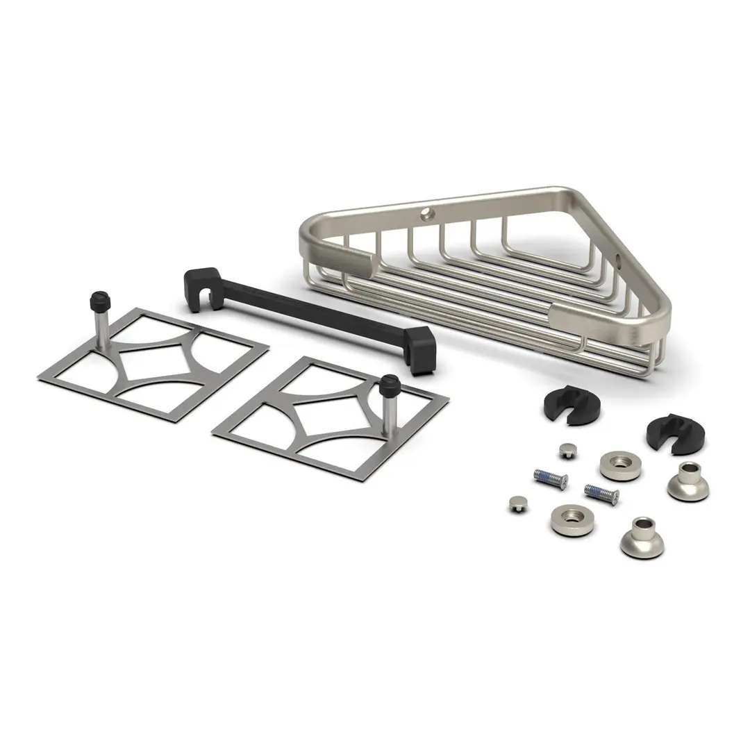 Promessa Shallow Corner Soap Basket For Tile – Trim Only