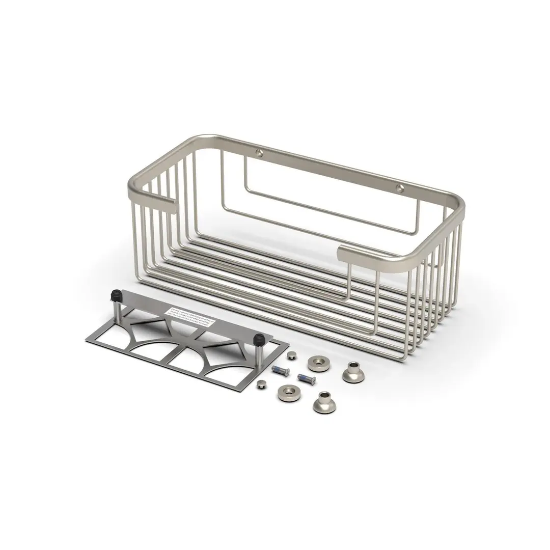 Promessa Series Extra Deep Shampoo Basket for Tile, Complete Kit