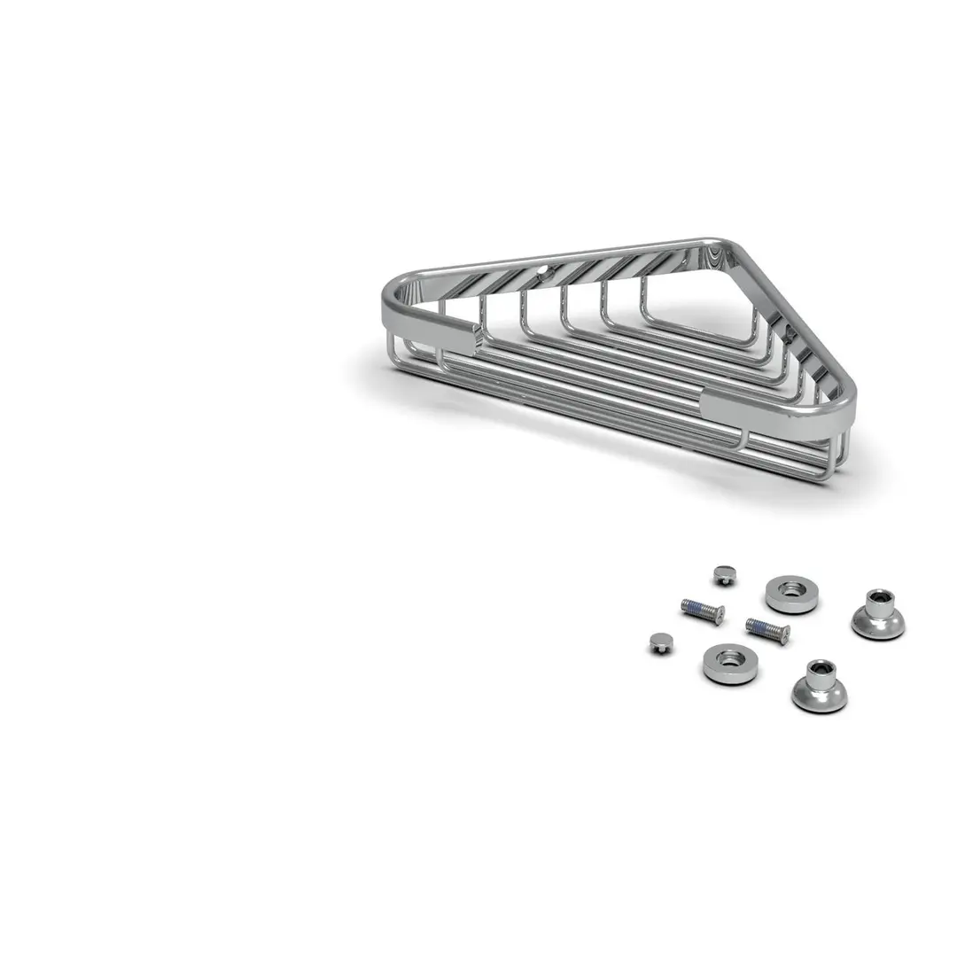Promessa Shallow Corner Soap Basket For Tile – Trim Only