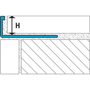 LATICRETE L-Shape Aluminum Edging Profile (LS1)