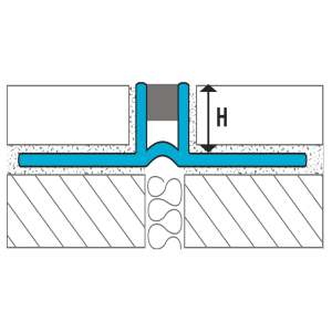 LATICRETE Style 2 (EJ2) PVC Movement Joint Profile