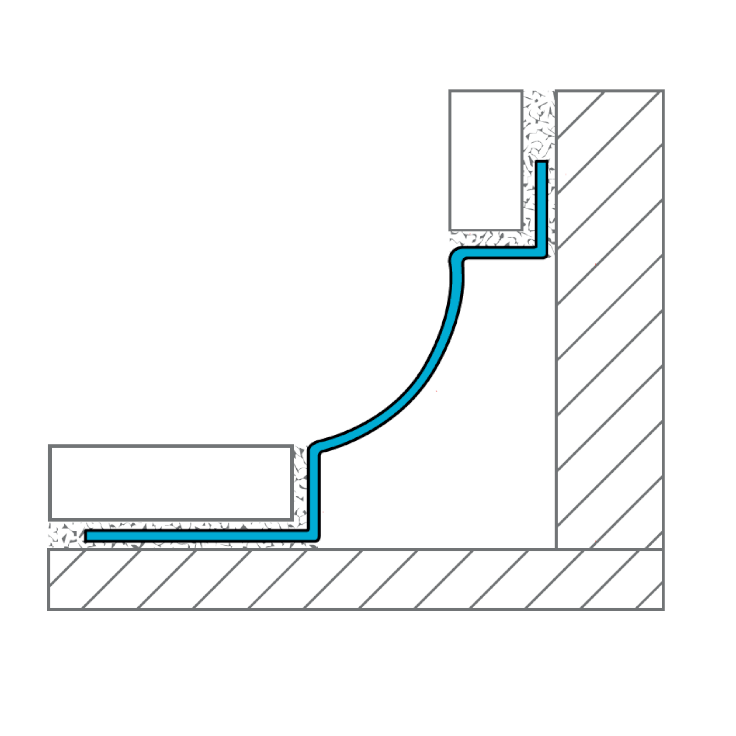 LATICRETE Style 5 (CO5) Stainless Steel Cove Profile