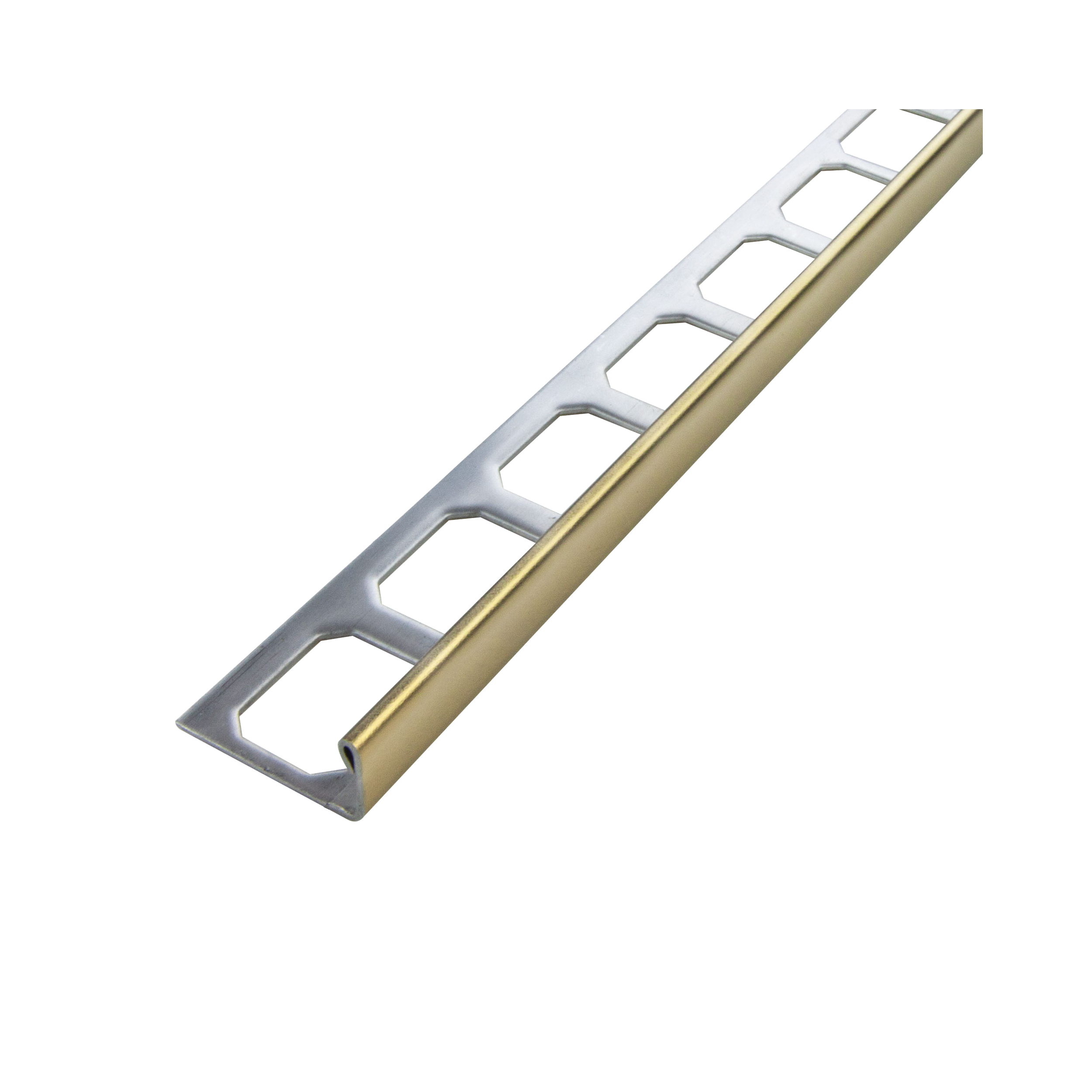 LATICRETE L-Shape Plated Stainless Steel Edging (LS6) | Decorative Tile Trim for High Durability & Style