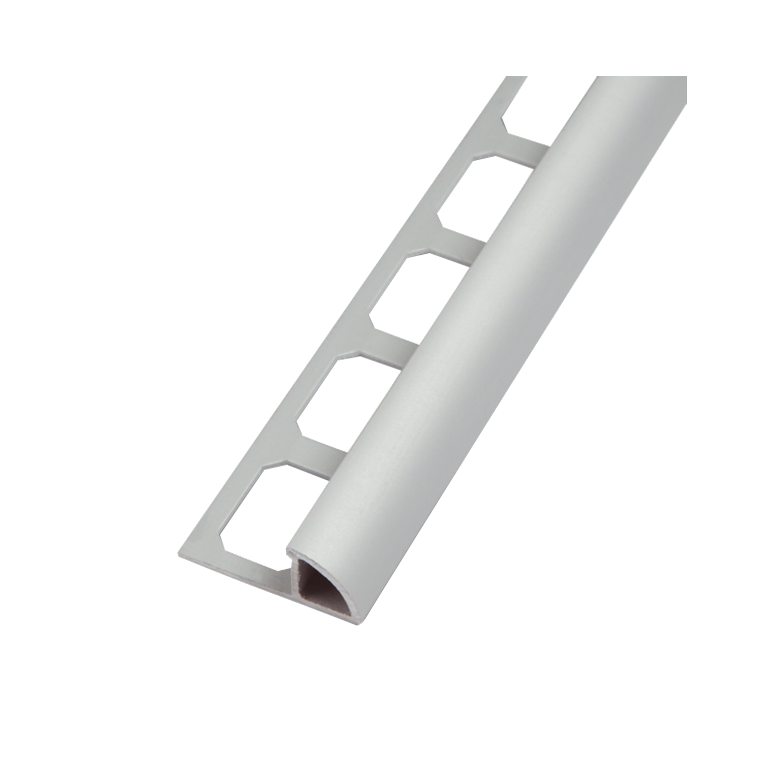 LATICRETE RO2 Round Edge Anodized Aluminum Profile | Curved Metal Tile Trim for Wall Corners & Floor Transitions
