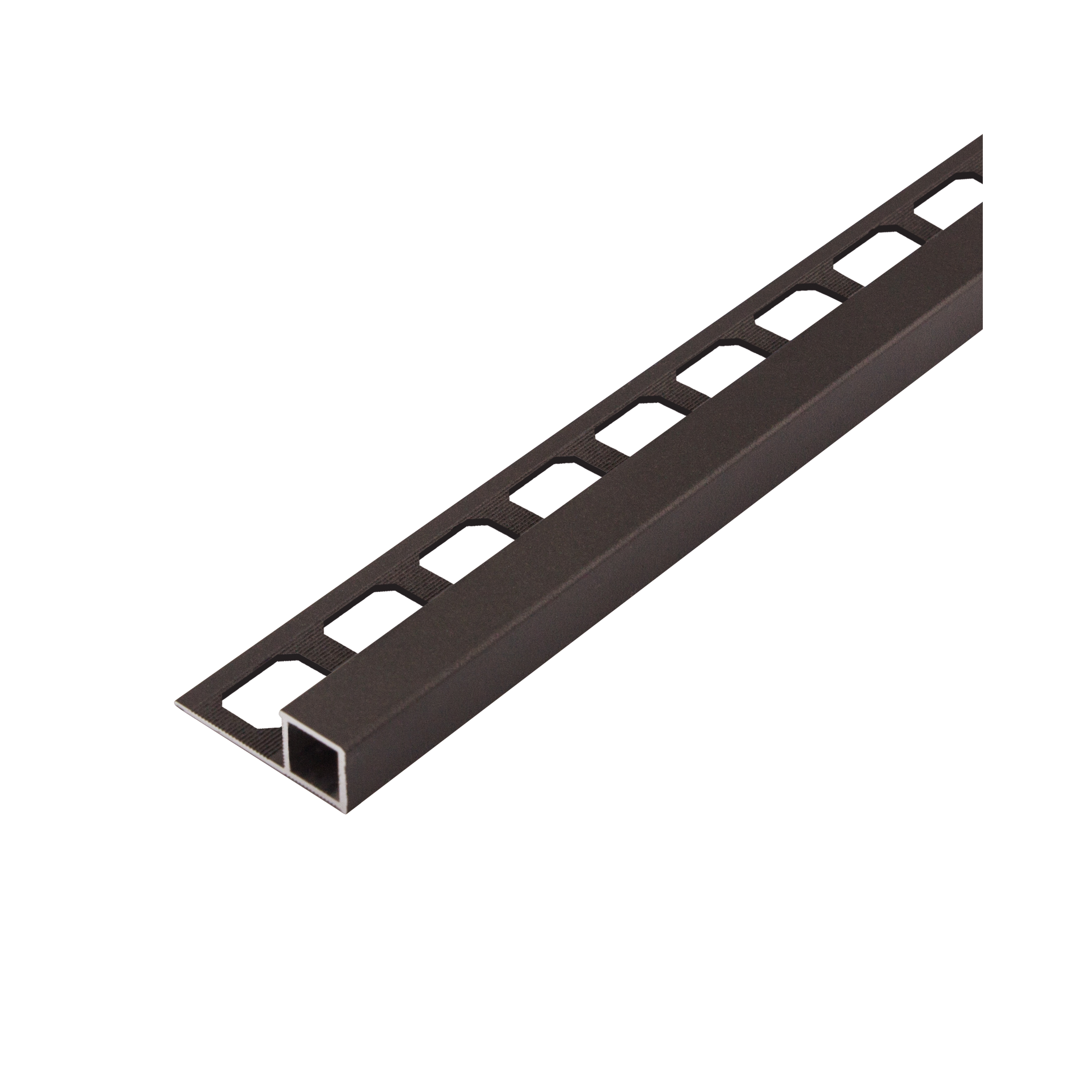 LATICRETE Square Edge Texture-Coated Aluminum Profile SQ4 | Custom Grout Color Match Metal Trim