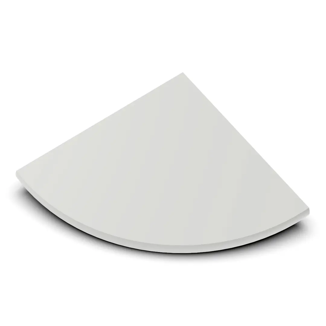 Boundless 6″ Corner Shelf Solid Surface For Tile Installation 5/32″ – 1/2″