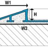 LATICRETE TR3 Threshold Ramp Profile