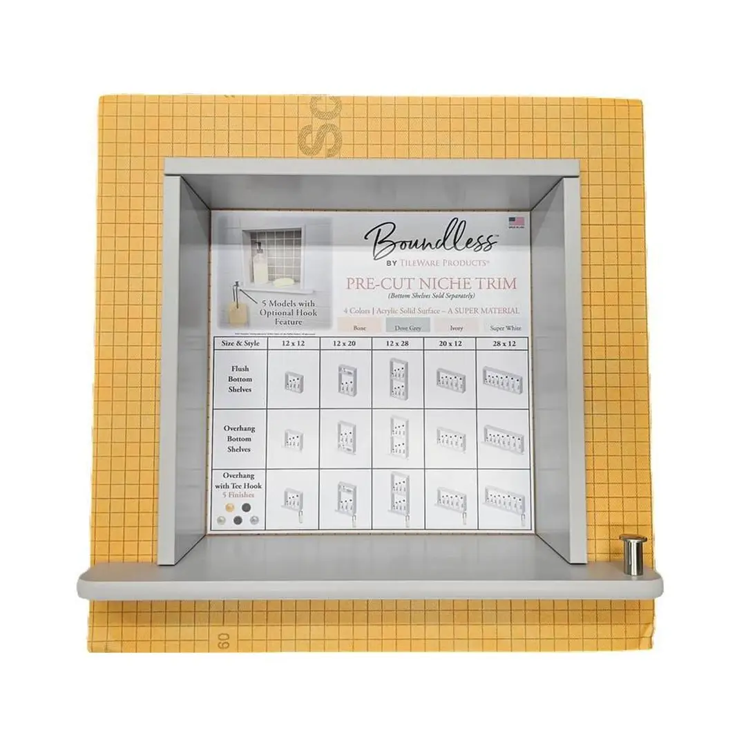 Boundless Precut Niche Trim General Display & Literature For Tile
