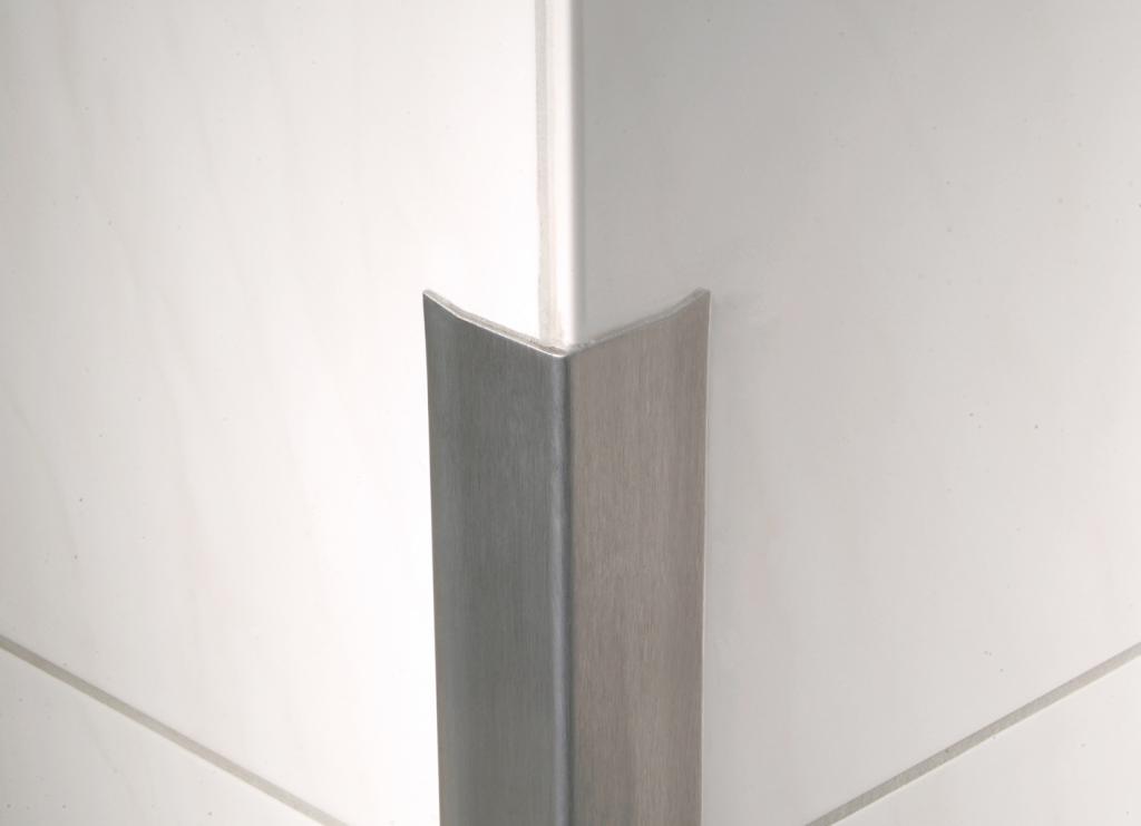 Blanke CORNER ANGLE PLUS (Stainless Steel, natural, brushed, without glue strips)