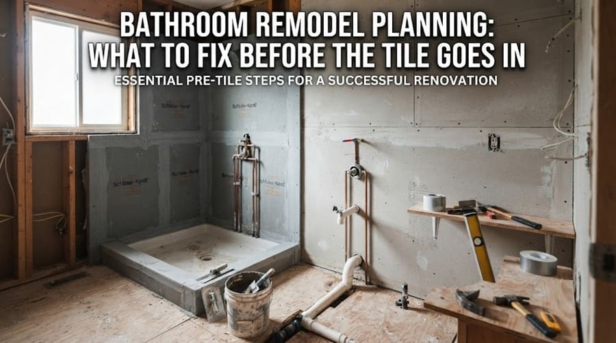 Bathroom Remodel Planning: What to Fix Before the Tile Goes In